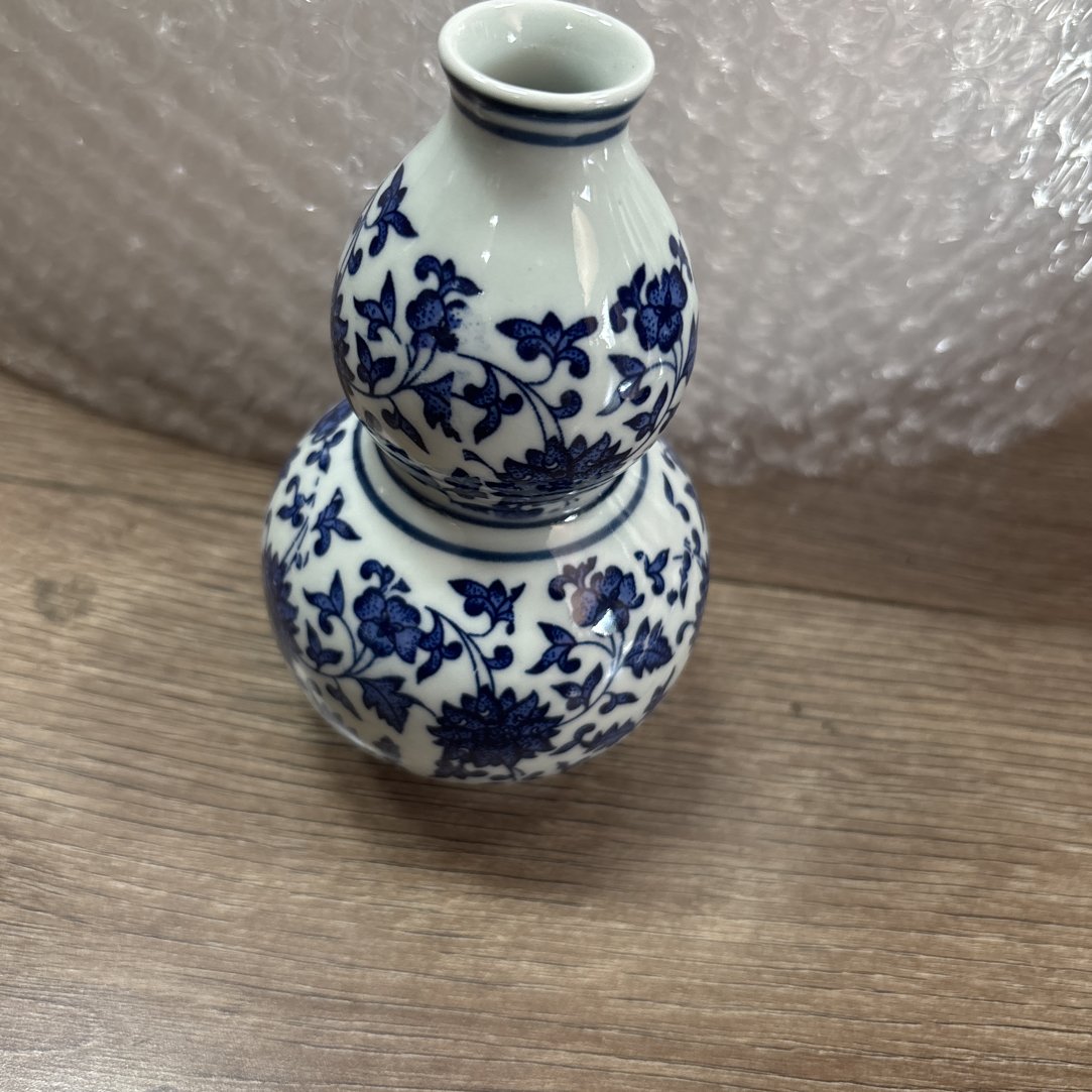 青花瓷花瓶葫芦瓶摆件