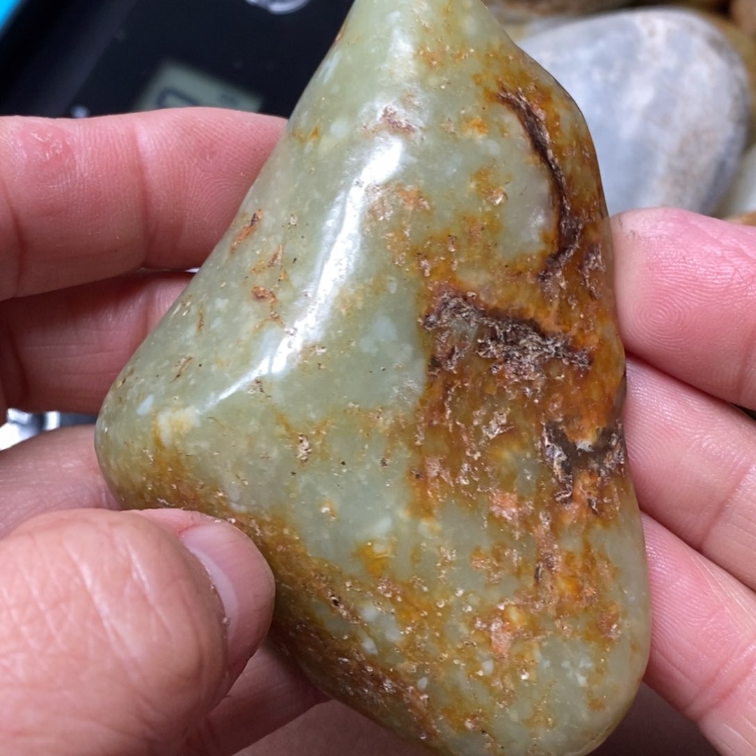 和田玉挂件银S925镀金镶嵌