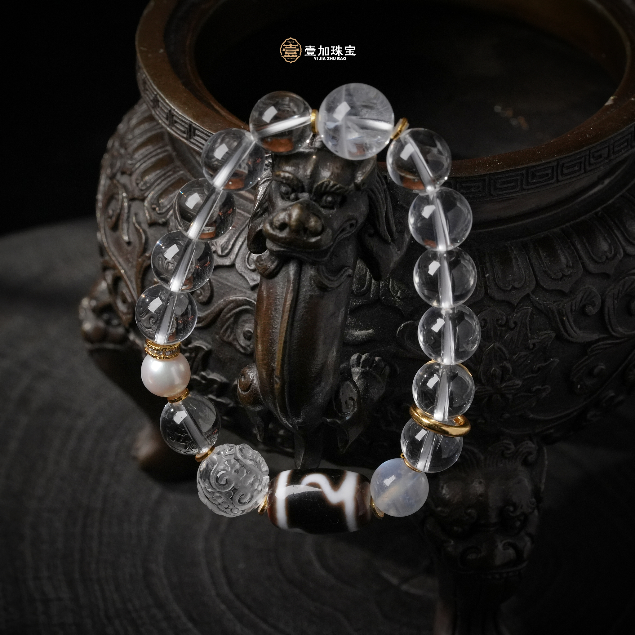 壹加师姐 | 手工设计大黑天度母玛瑙多宝手串多样性发一6688h