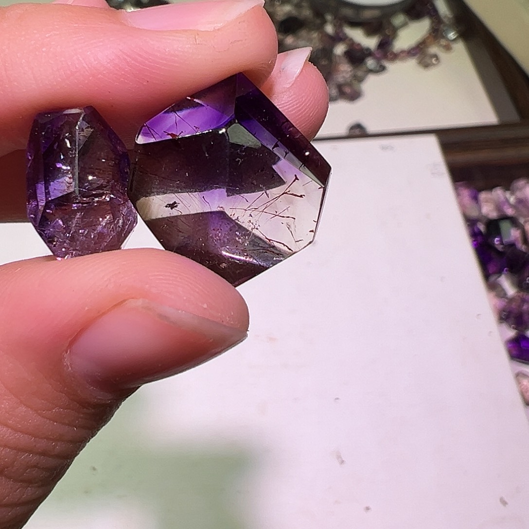 ウ***i项链水晶未镶嵌超七随性打孔损坏不退不换
