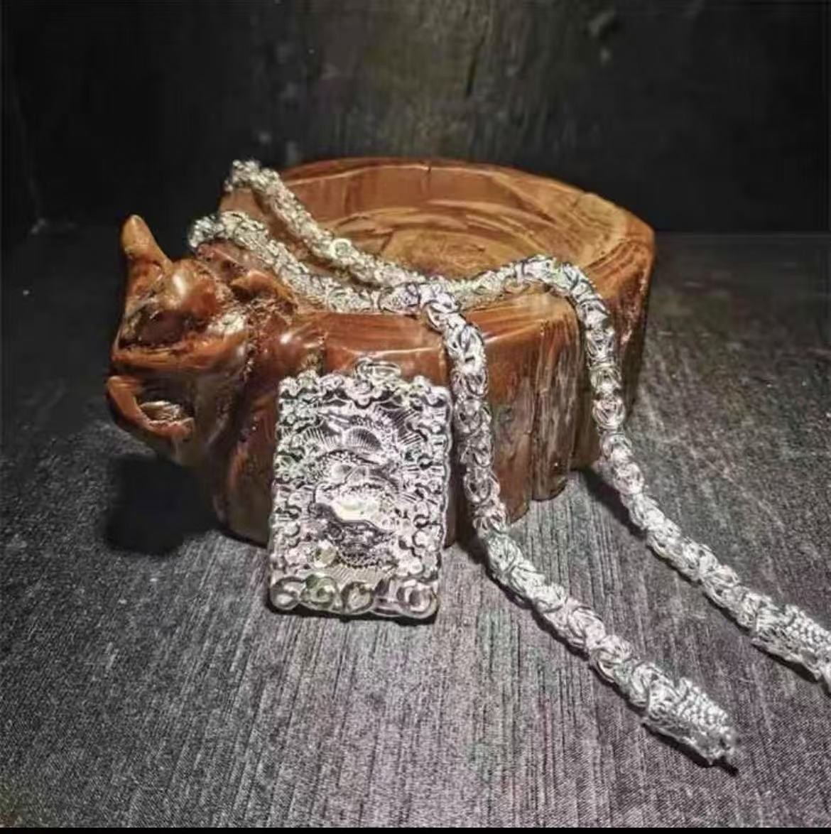 男士脖挂龙骨链店庆款[多宝商行]