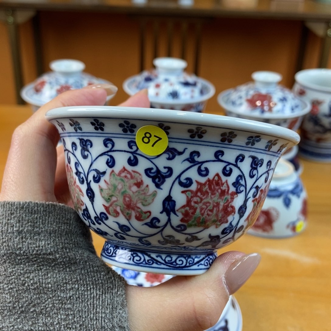 手绘现代茶具非古董