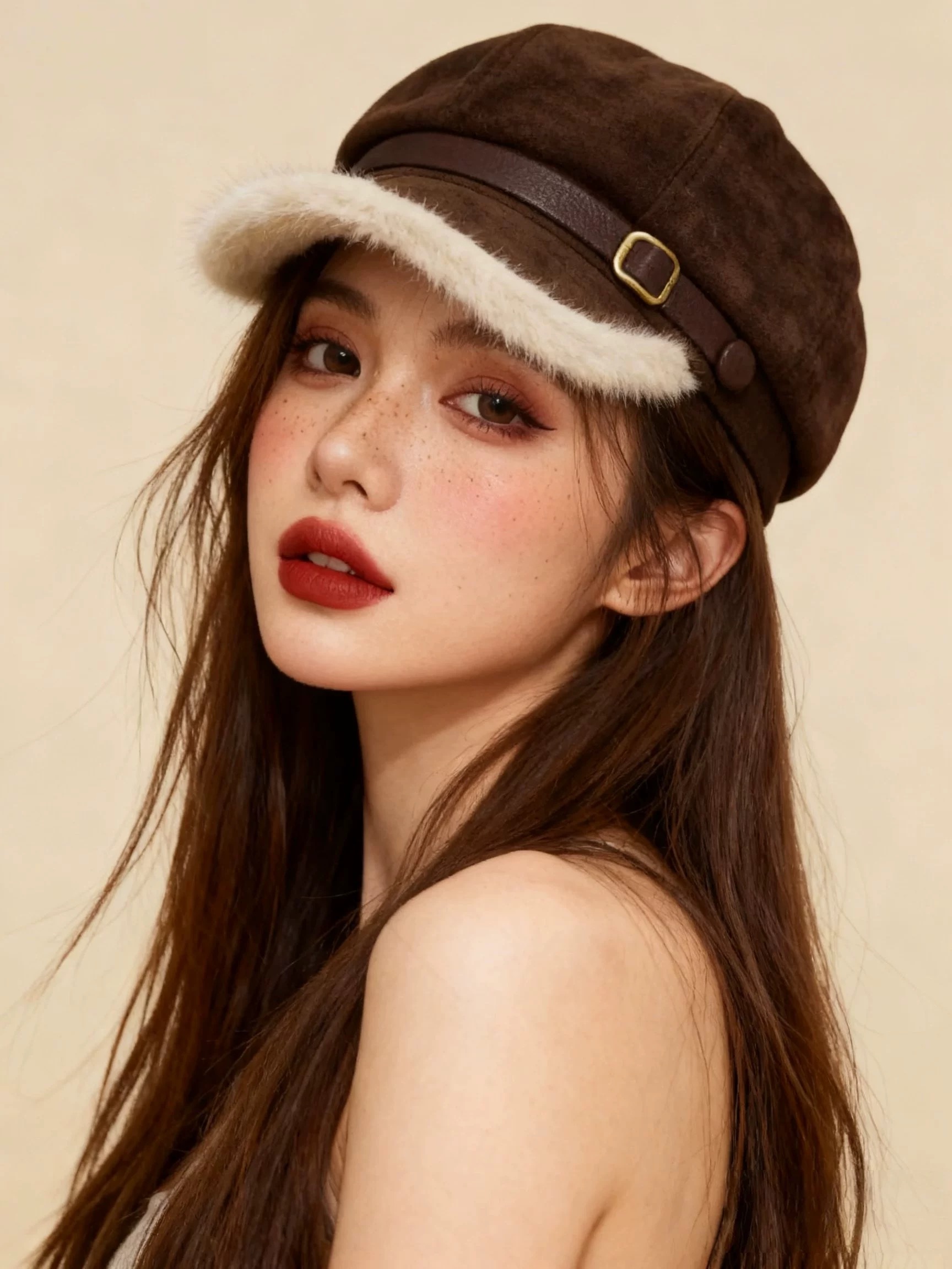 【666】1112/32-674/129-9  韩版小众包头冷帽