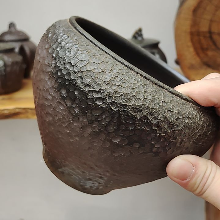 坭兴陶纯柴烧全手工茶洗