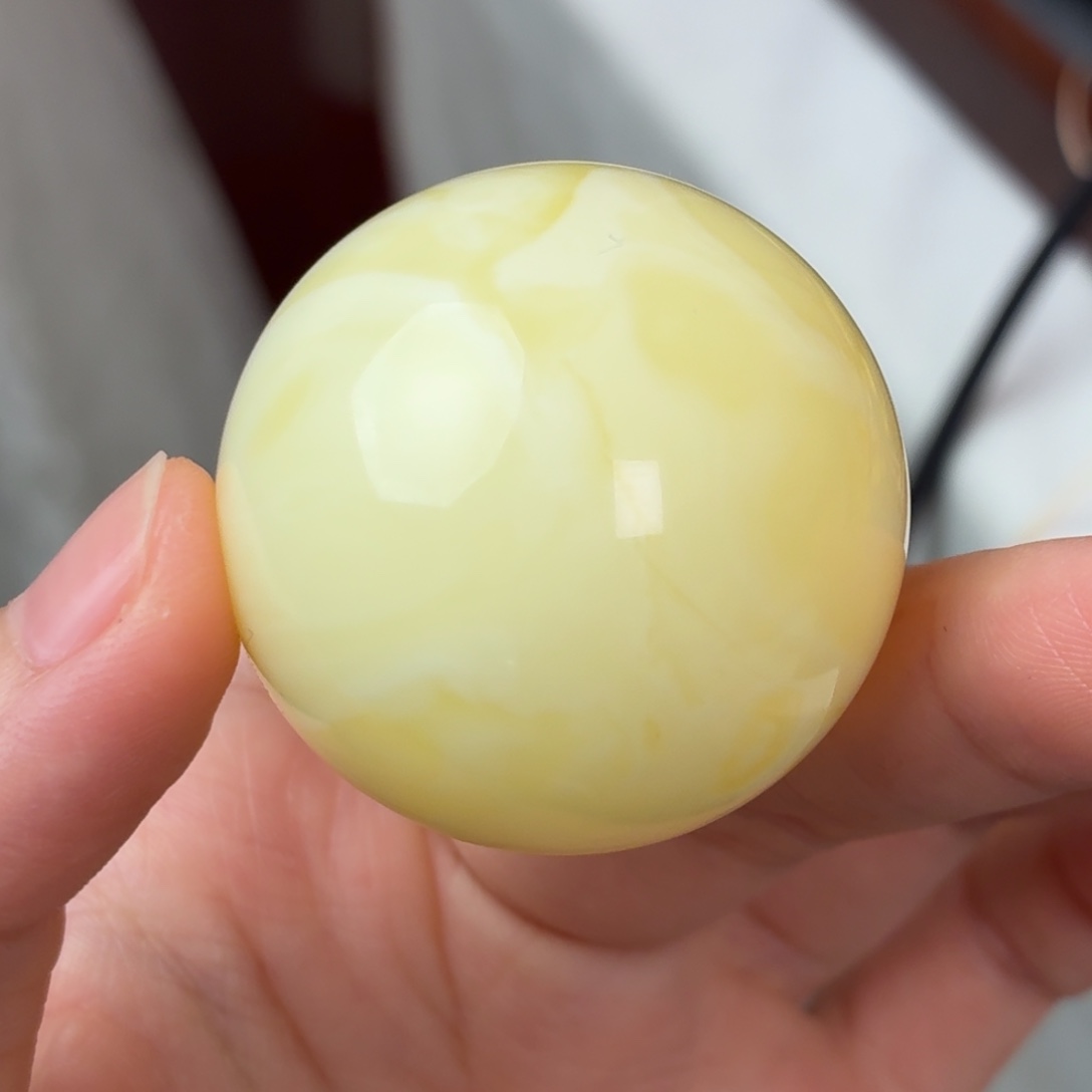 蜜蜡未镶嵌吊坠(不含链)35m圆珠 25克