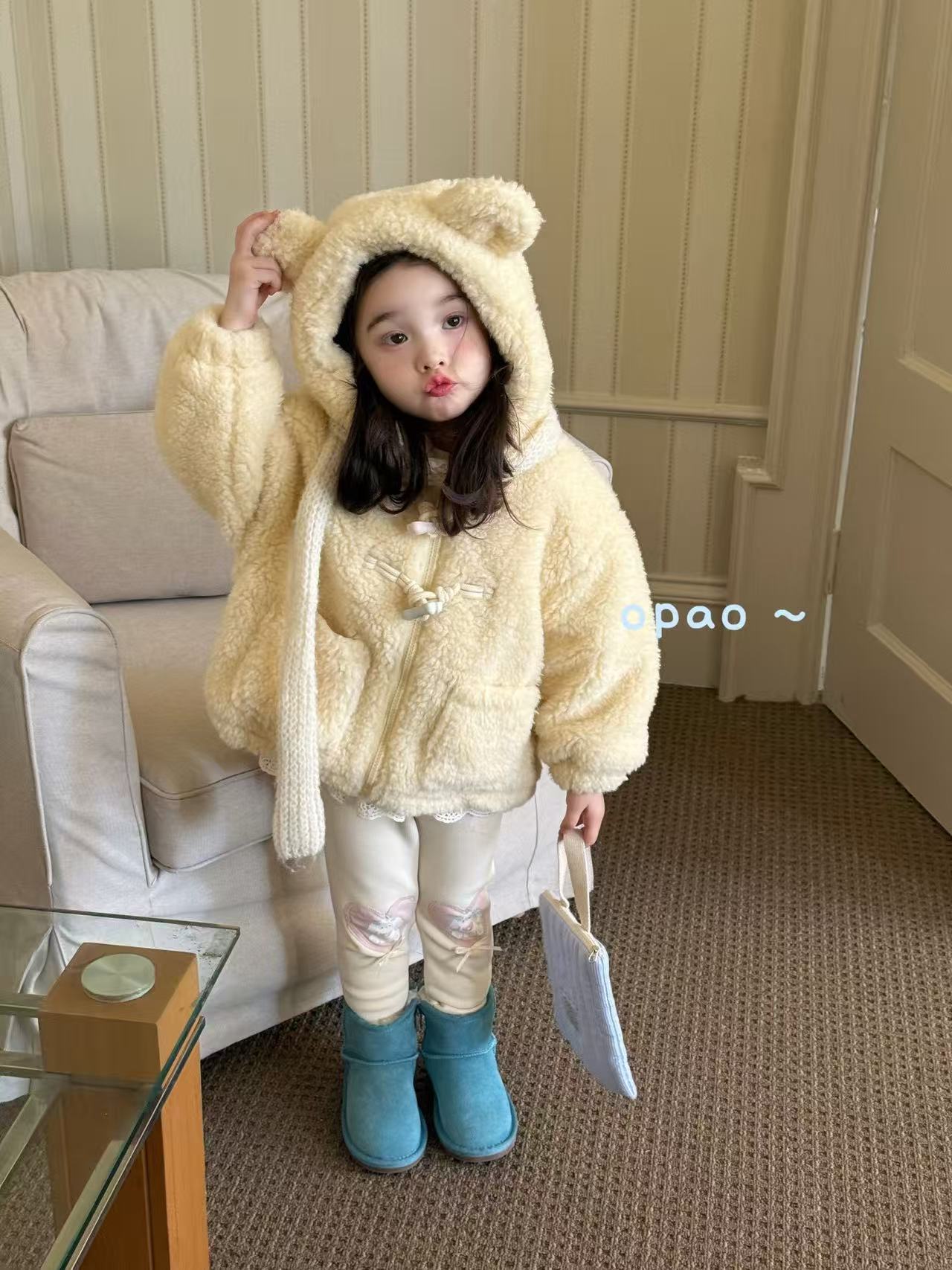 opao·25深秋~黄油小熊毛毛外套8051 8113(汉服)