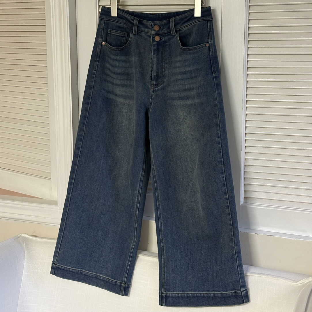 「大昕·小个子加绒裤」2025冬季韩系休闲新款牛仔裤