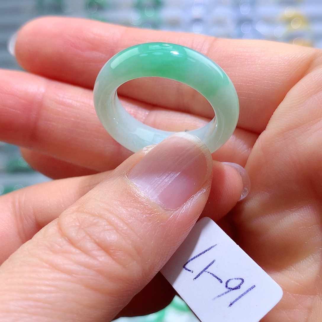 翡翠戒指未镶嵌16-17号