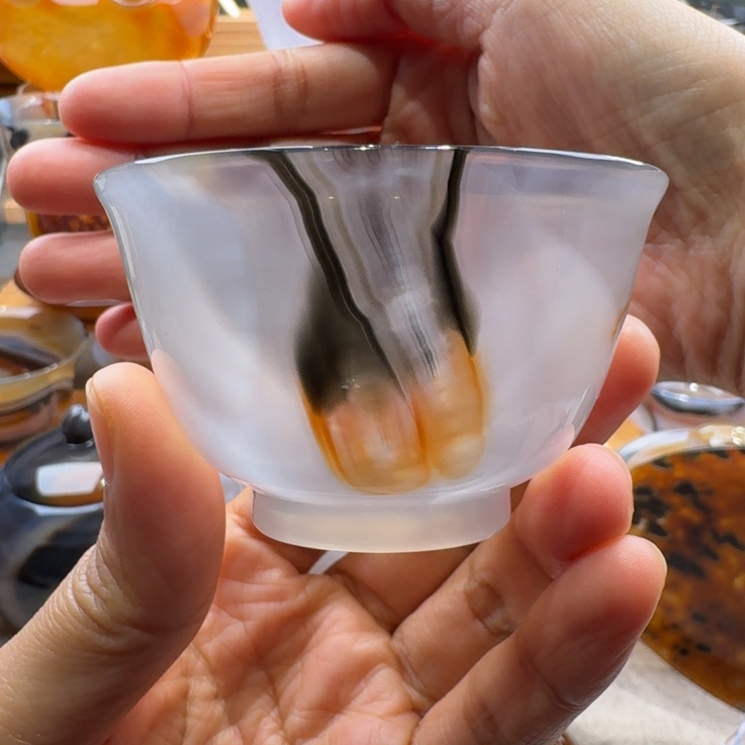 玛瑙/玉髓未镶嵌玛瑙茶杯60毫升