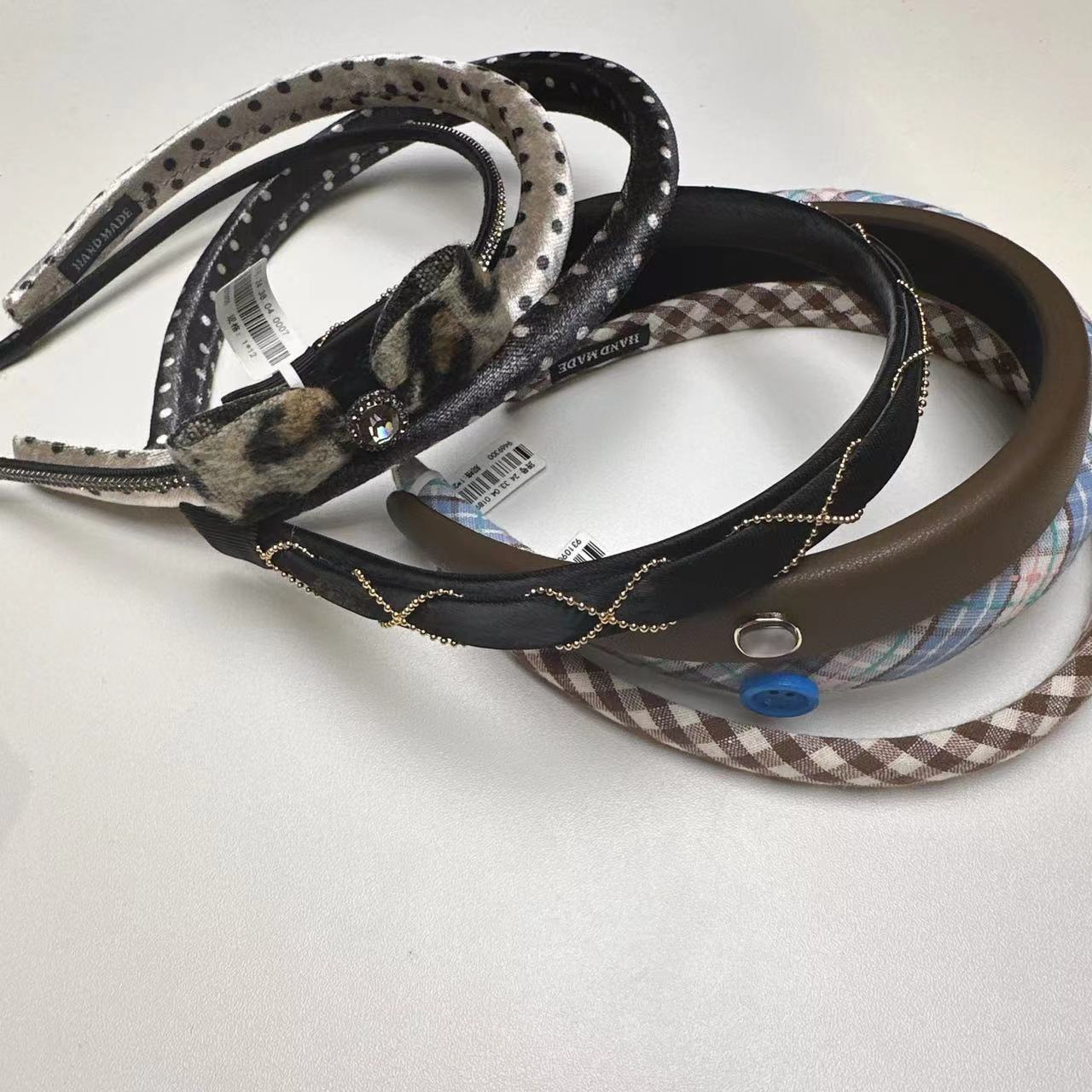 编号357 女甜美发箍小香风时尚宽边韩版经典发饰头饰皮质简约