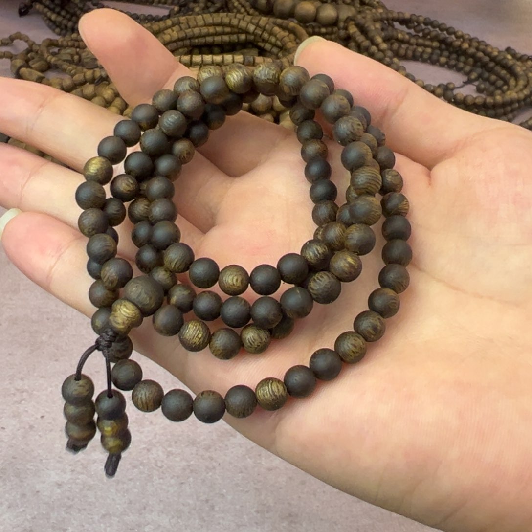 手串沉香0.6规格多圈15克沉水浮