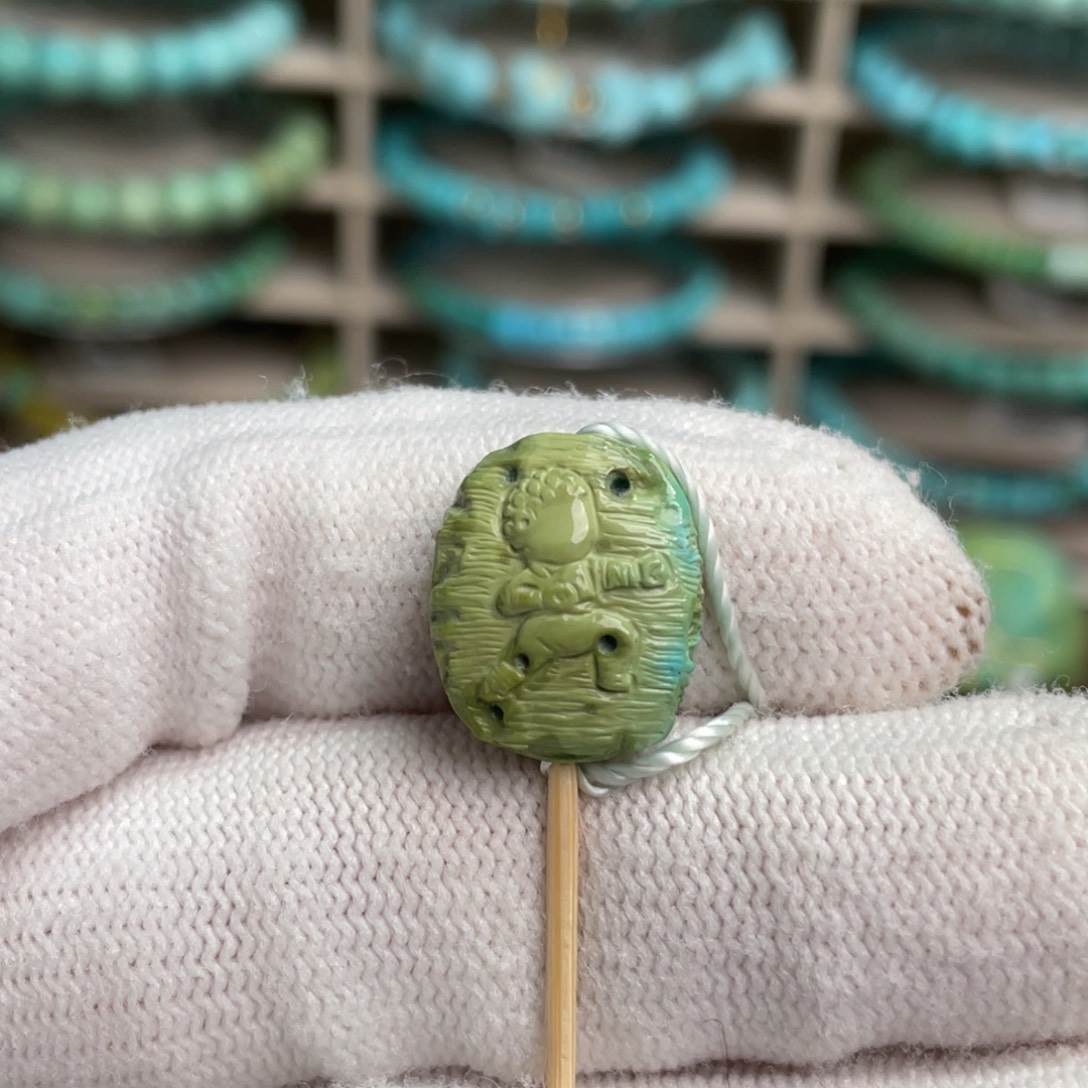 绿松石未镶嵌石窟无相佛3