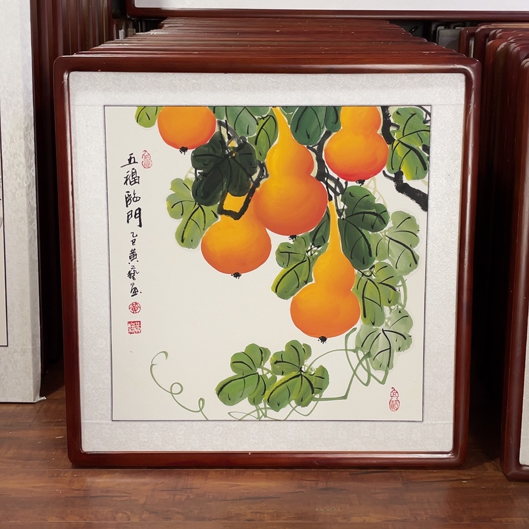 国画带框尺寸63*63厘米