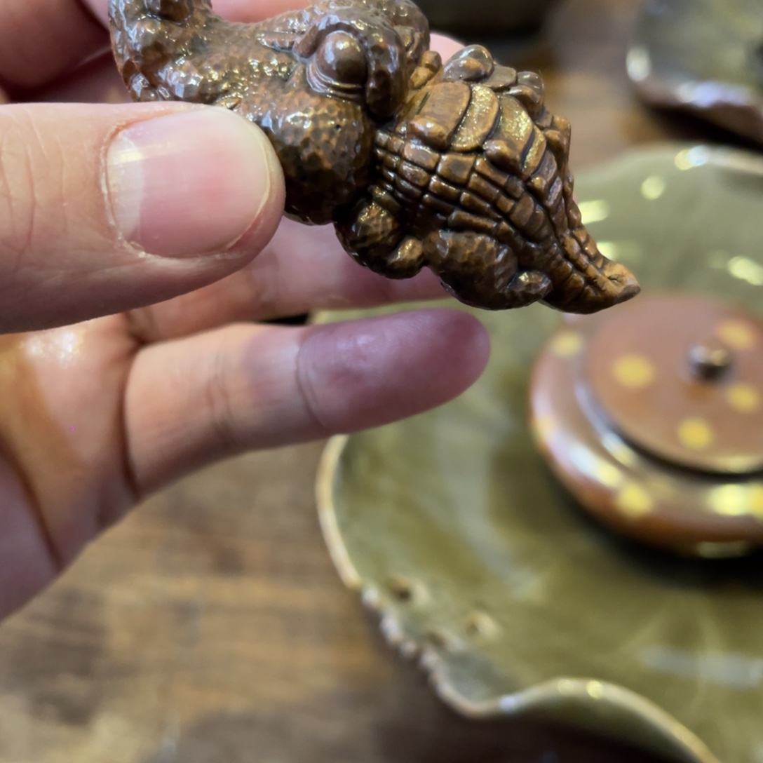 *****琉璃手工艺品龙泉青瓷茶宠