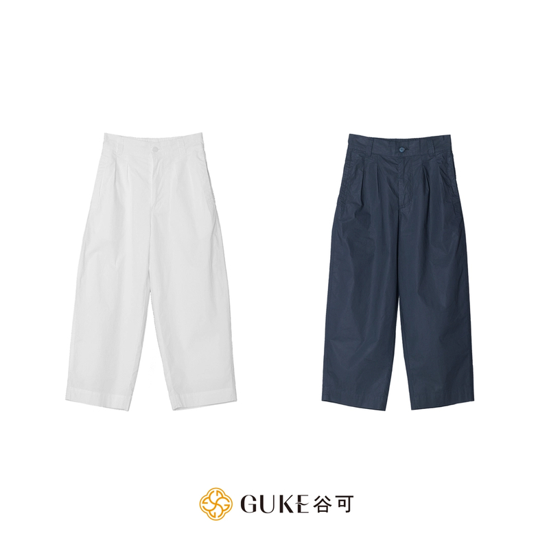 GKE/谷可K1038夏季新款时尚休闲九分裤气质高腰显瘦直筒裤女款