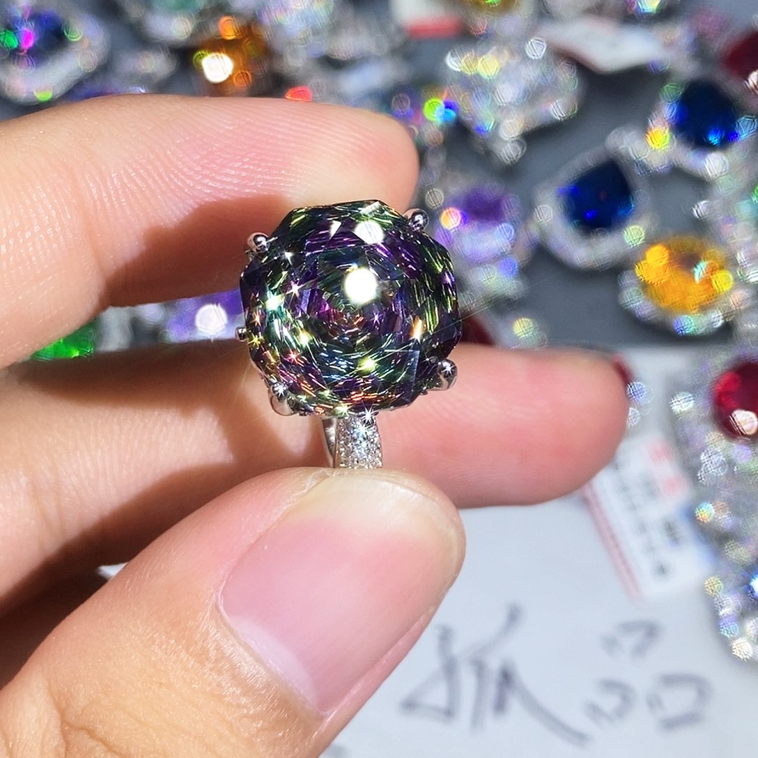 合金石英质玉戒指