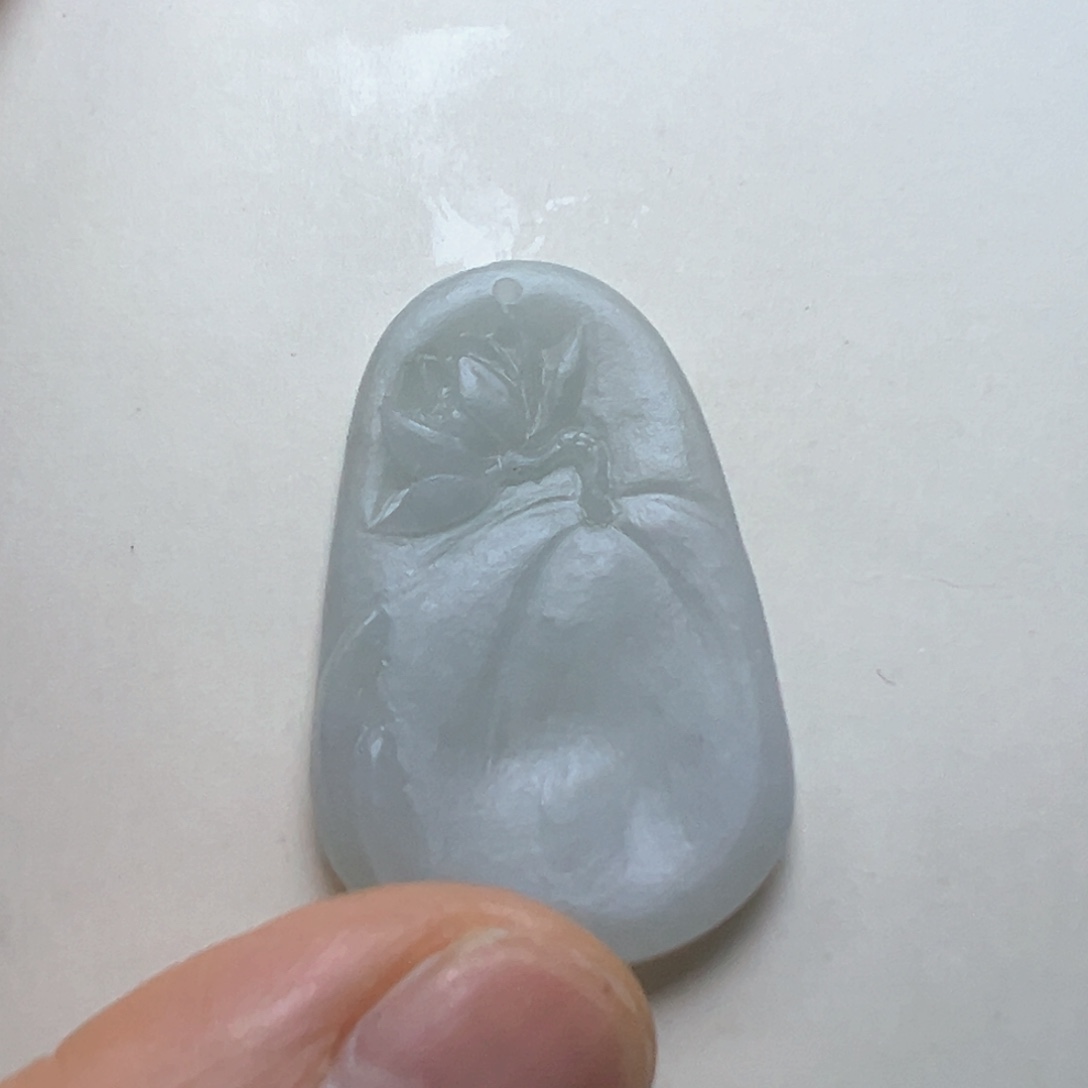 未镶嵌定制翡翠缅甸翡翠A货一品青莲