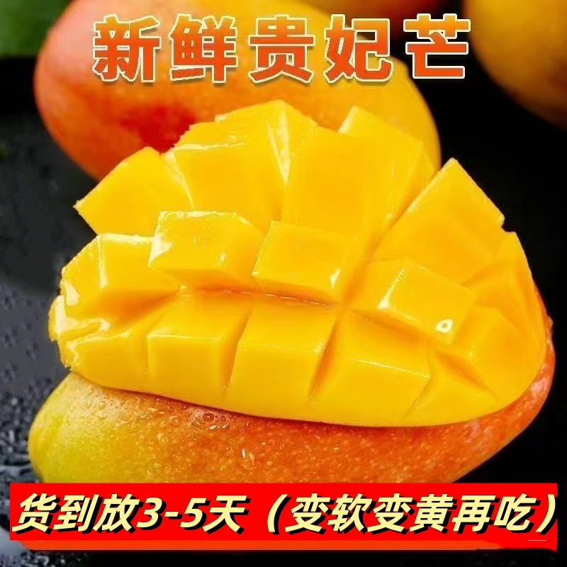 c海南三亚贵妃芒果应季水果自然催熟【货到放三日后变软变黄再吃】