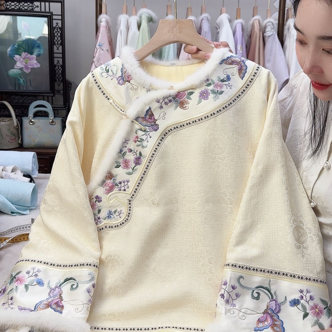 刺绣4苏绣棉服胸围106