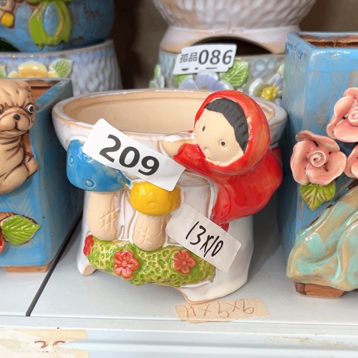 紫砂花盆粗陶材质多肉花盆