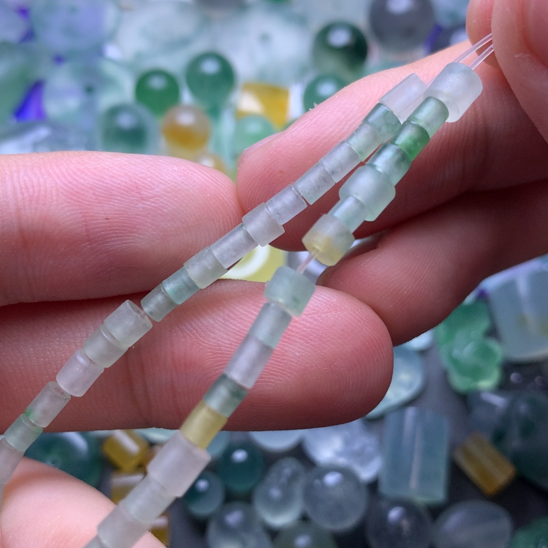 疯***娜定制翡翠未镶嵌珠子