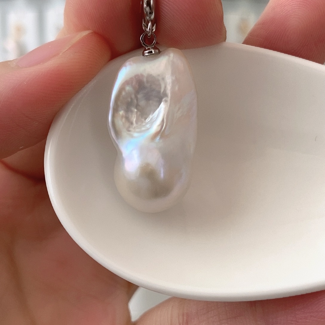 淡水珍珠颈饰银S925镶嵌