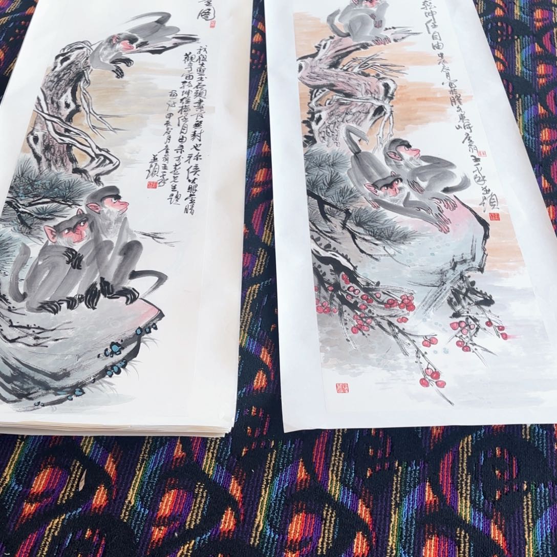 国画用****彪王义佳180/50花鸟马
