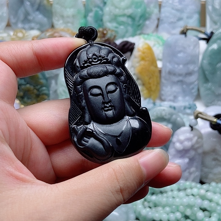 翡翠未镶嵌吊坠(不含链)1