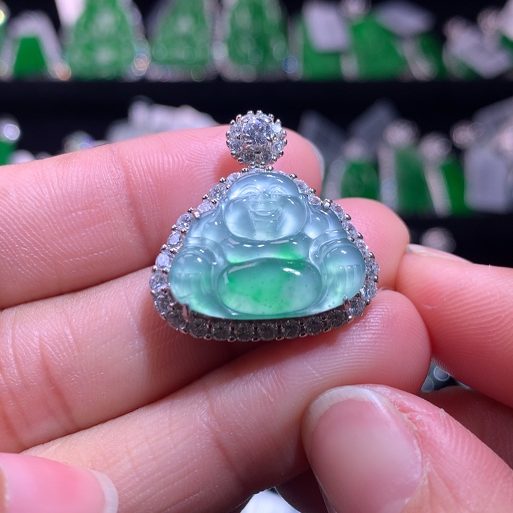 【闪购商品】颈饰银S925镶嵌翡翠