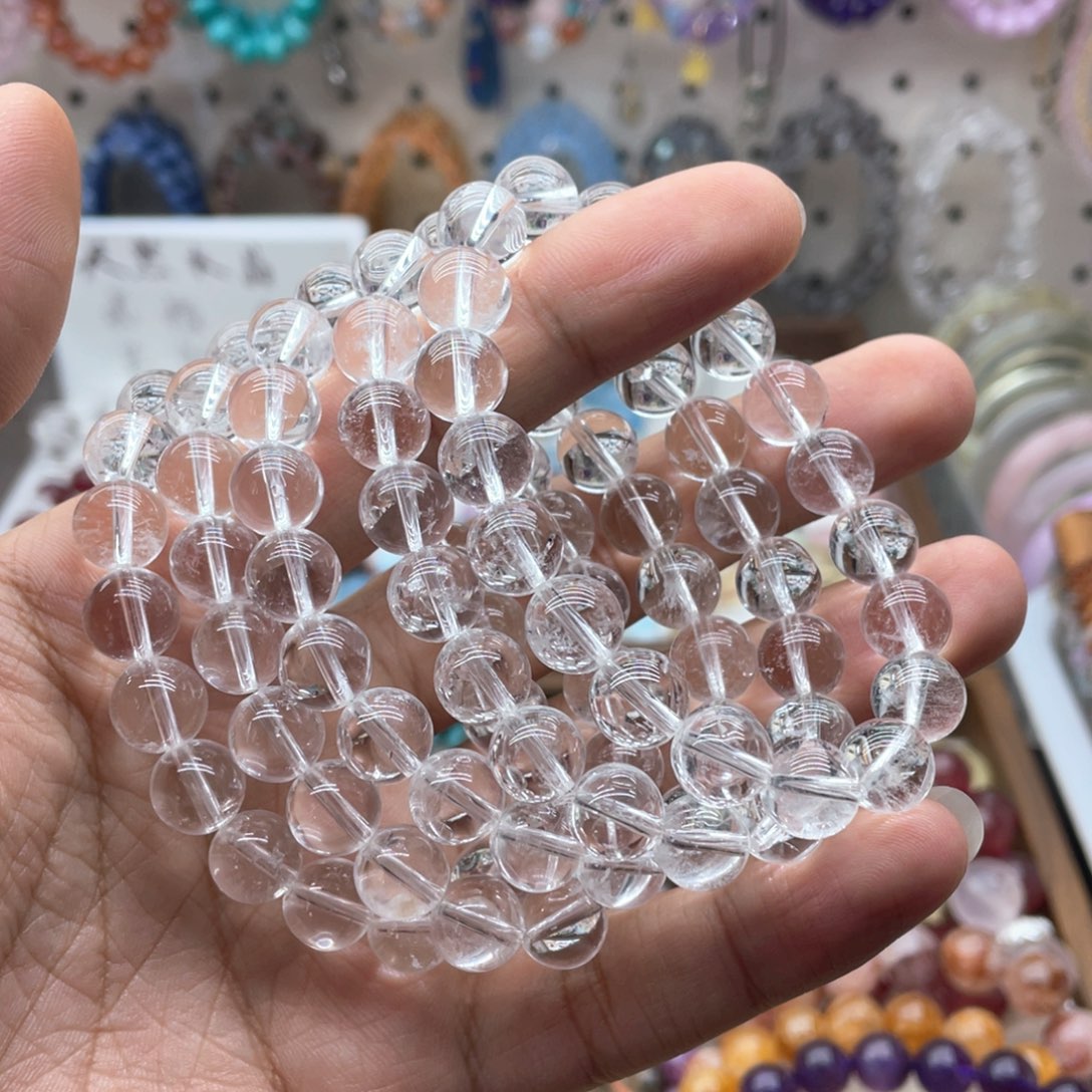 烟晶手链未镶嵌10咪福利款白水晶