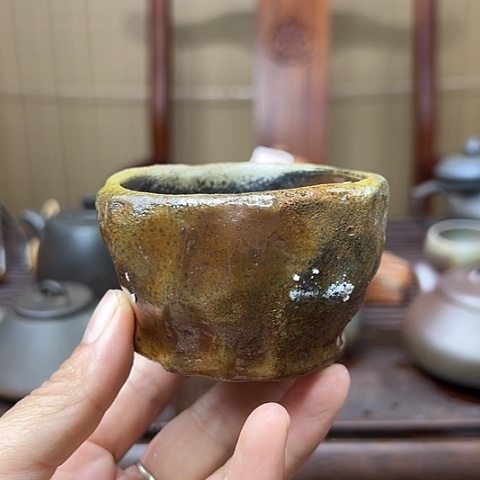 戬谷龙窑柴烧茶杯21