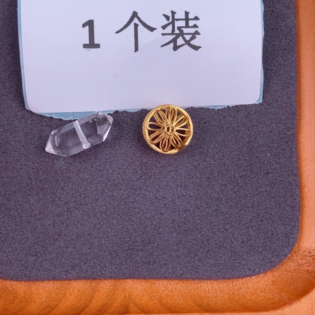 水晶珠宝半成品银S925镀金镶嵌