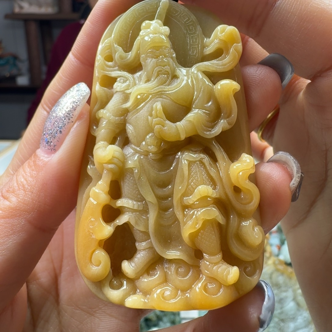 定制翡翠未镶嵌关公