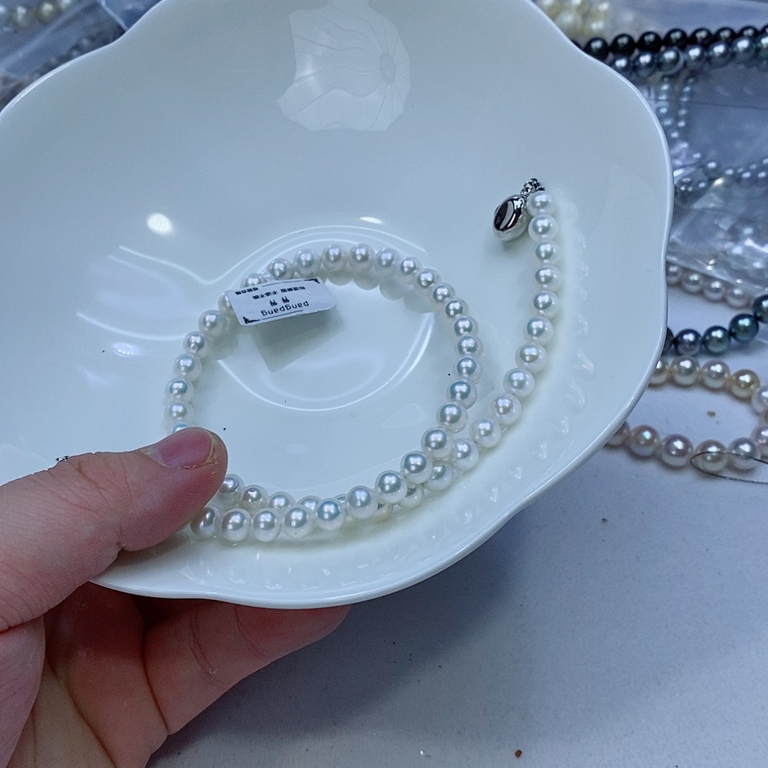 淡水珍珠颈饰银S925镶嵌