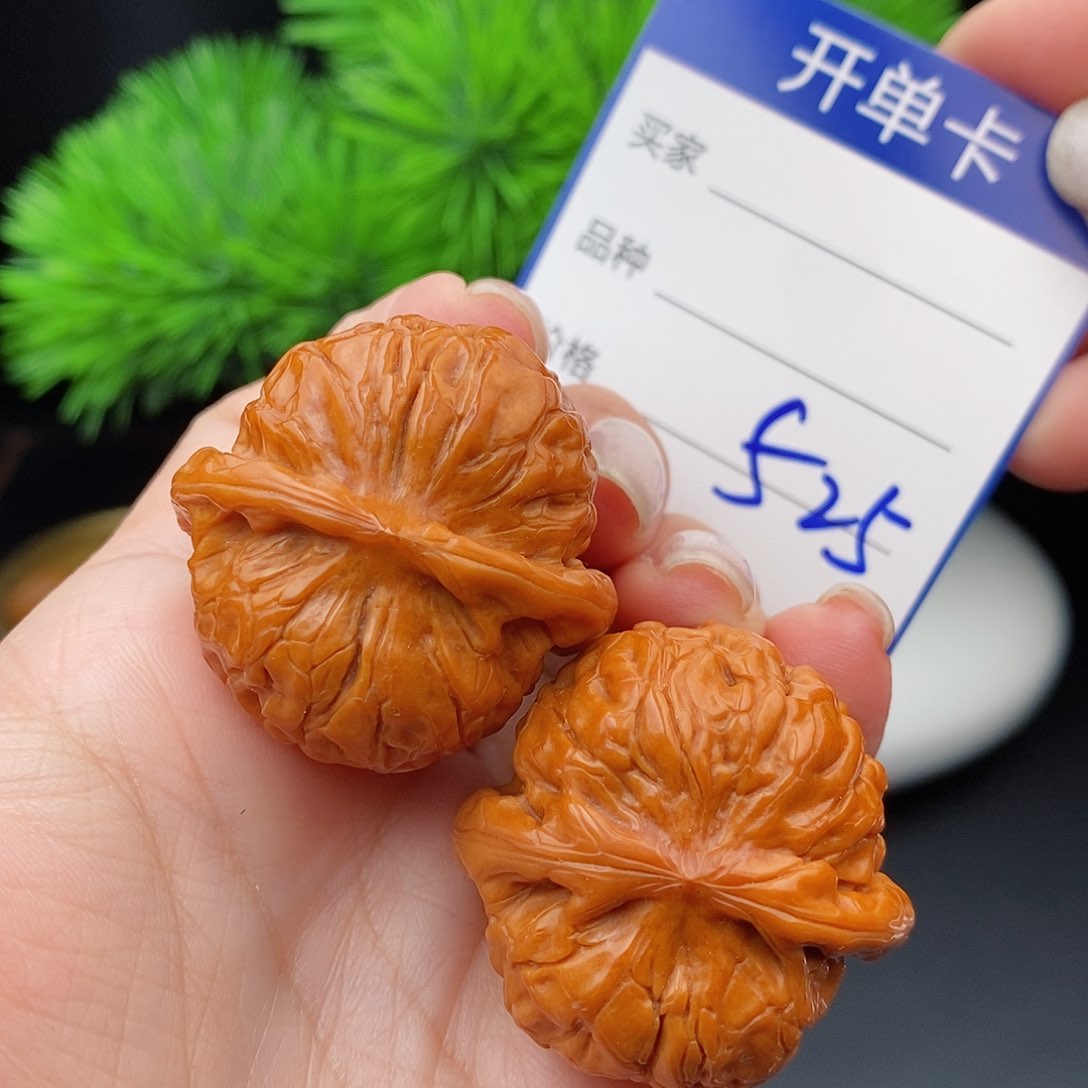 文玩核桃把件36甲骨文525