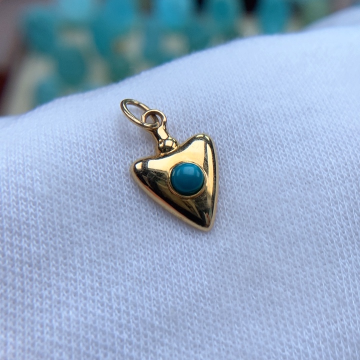 绿松石绿松石配饰18K金镶嵌