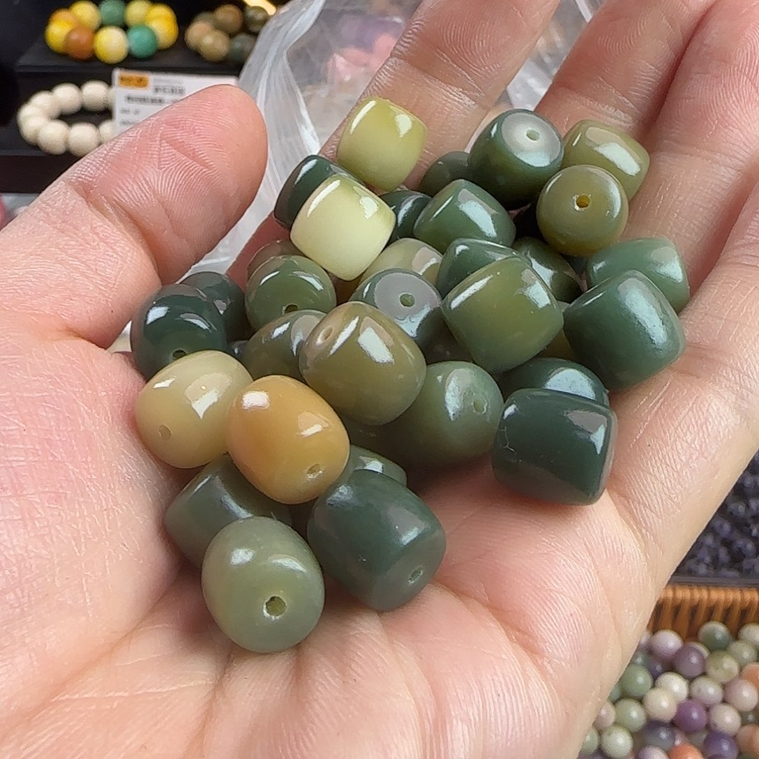 手串菩提根/象牙果卡11鼓珠500颗