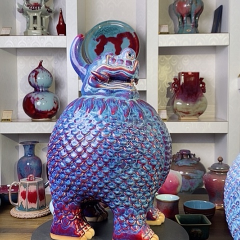 摆件赵*一禹州神后钧瓷原产地~