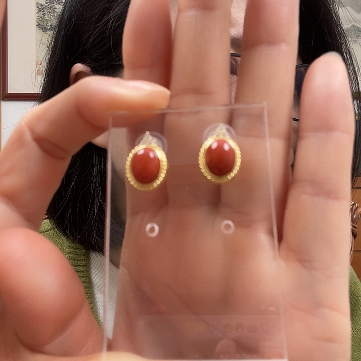 南红玛瑙珠宝奇石银S925镶嵌