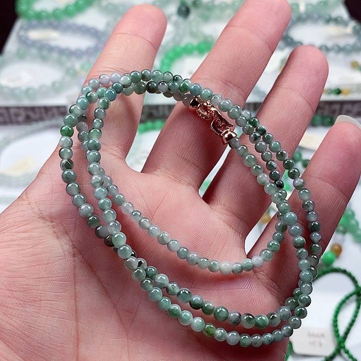 翡翠手链未镶嵌卡3+