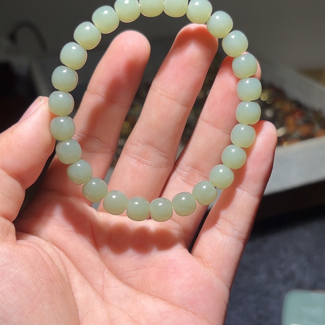 和田玉未镶嵌手链