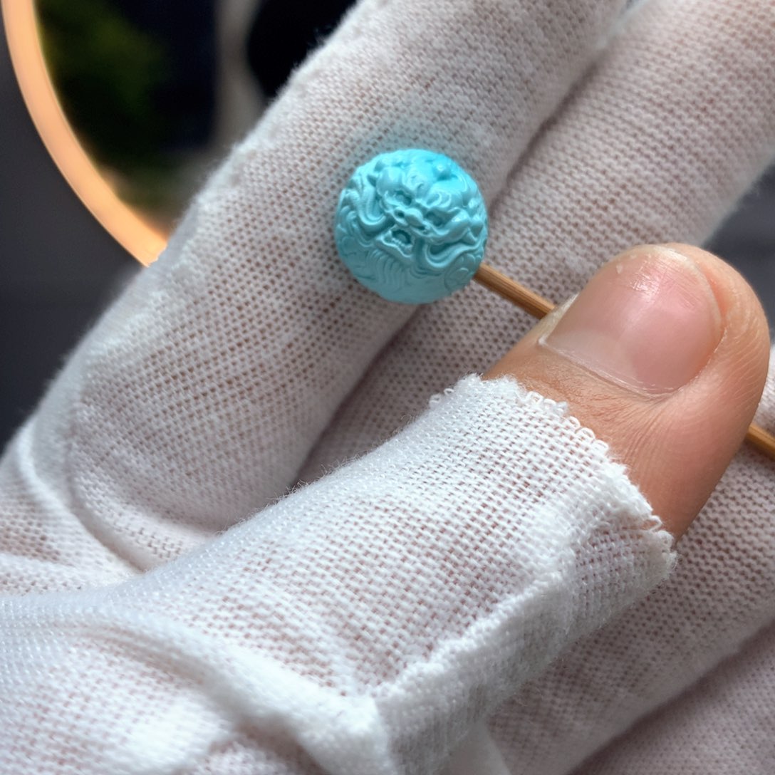 绿松石未镶嵌挂件