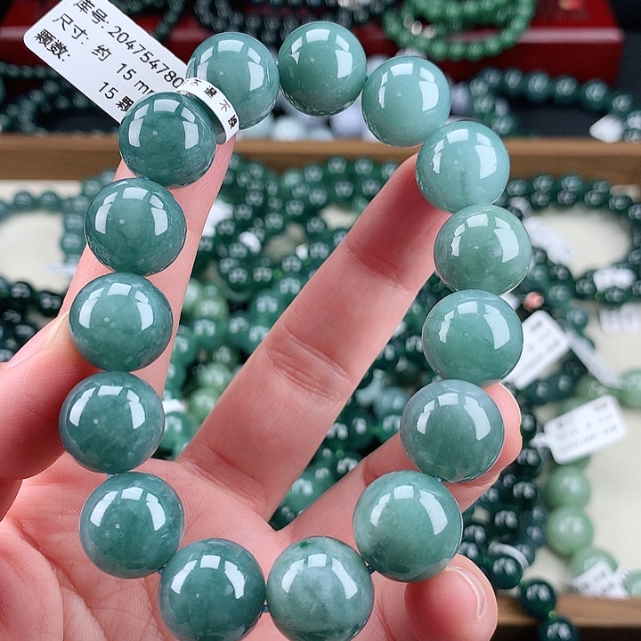 翡翠未镶嵌毛衣链