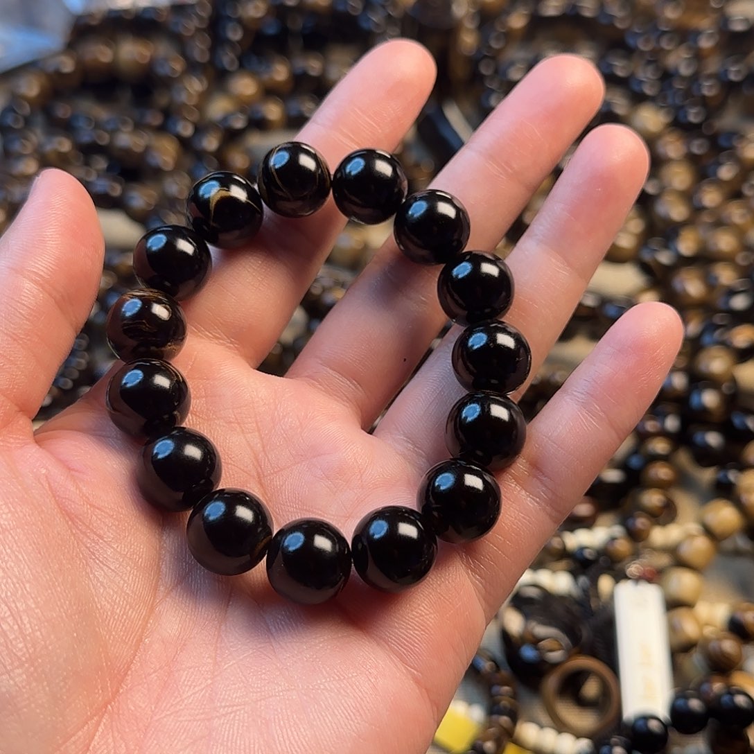 泥塑浮**醒海柳1.4毕业圆珠手串