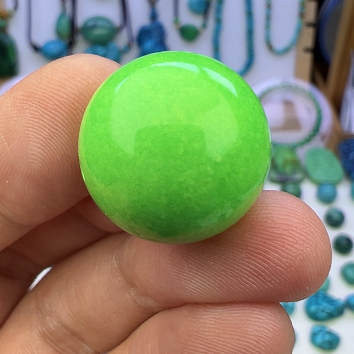 用***6菜籽绿圆珠尺寸18+