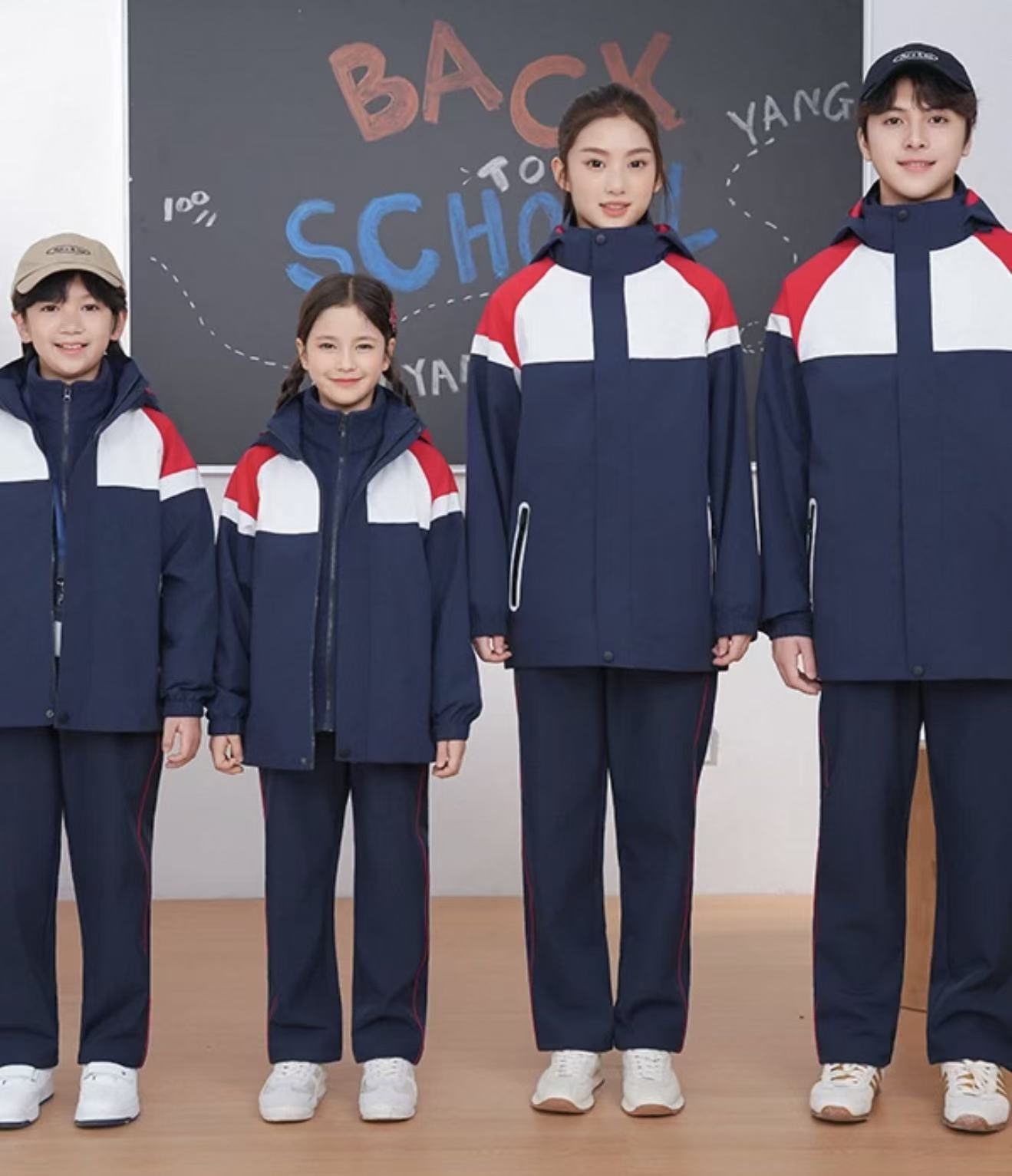 休闲风冬季运动风校服校服定制江西萍乡