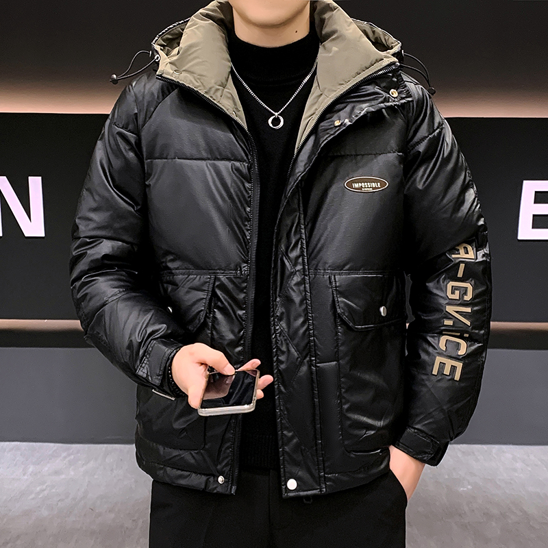 秋冬季羽绒棉服男士高档羽绒服潮牌外套棉衣男款冬季连帽冬装衣服