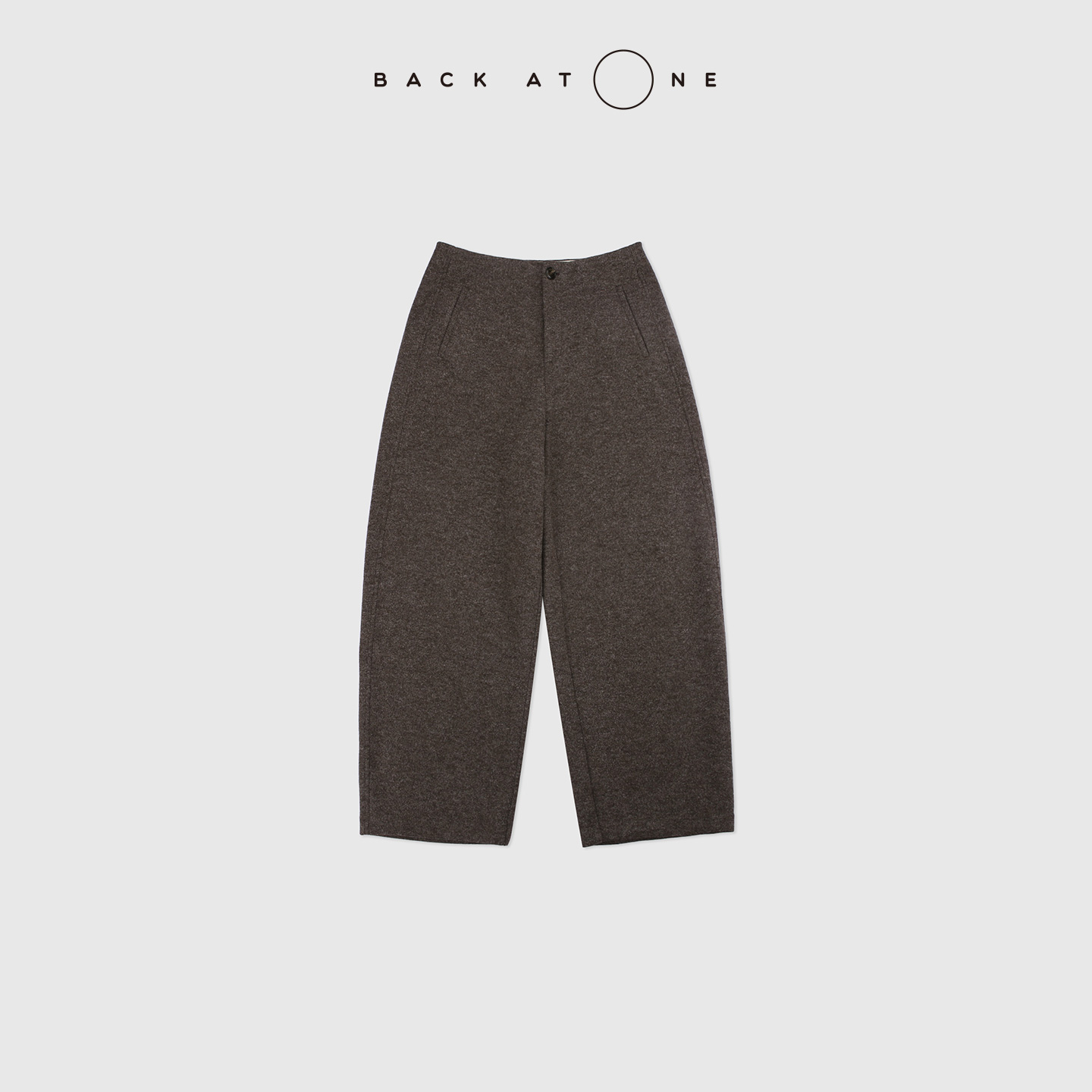 BACKATONE“暖冬裤王”时髦显瘦高腰百搭羊毛弯刀裤 BFF-2BI187N-K