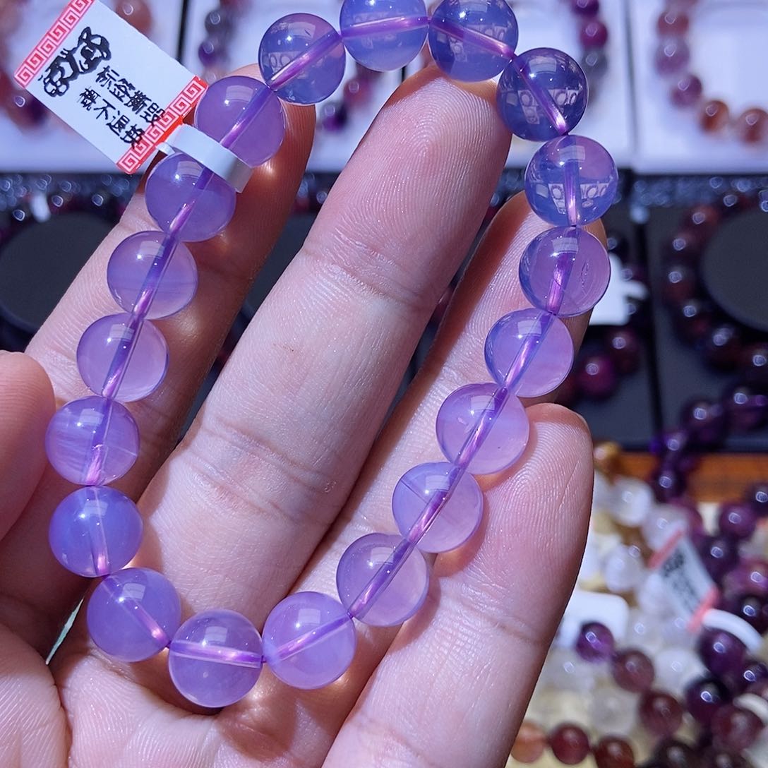 未镶嵌手链水晶紫玉晶