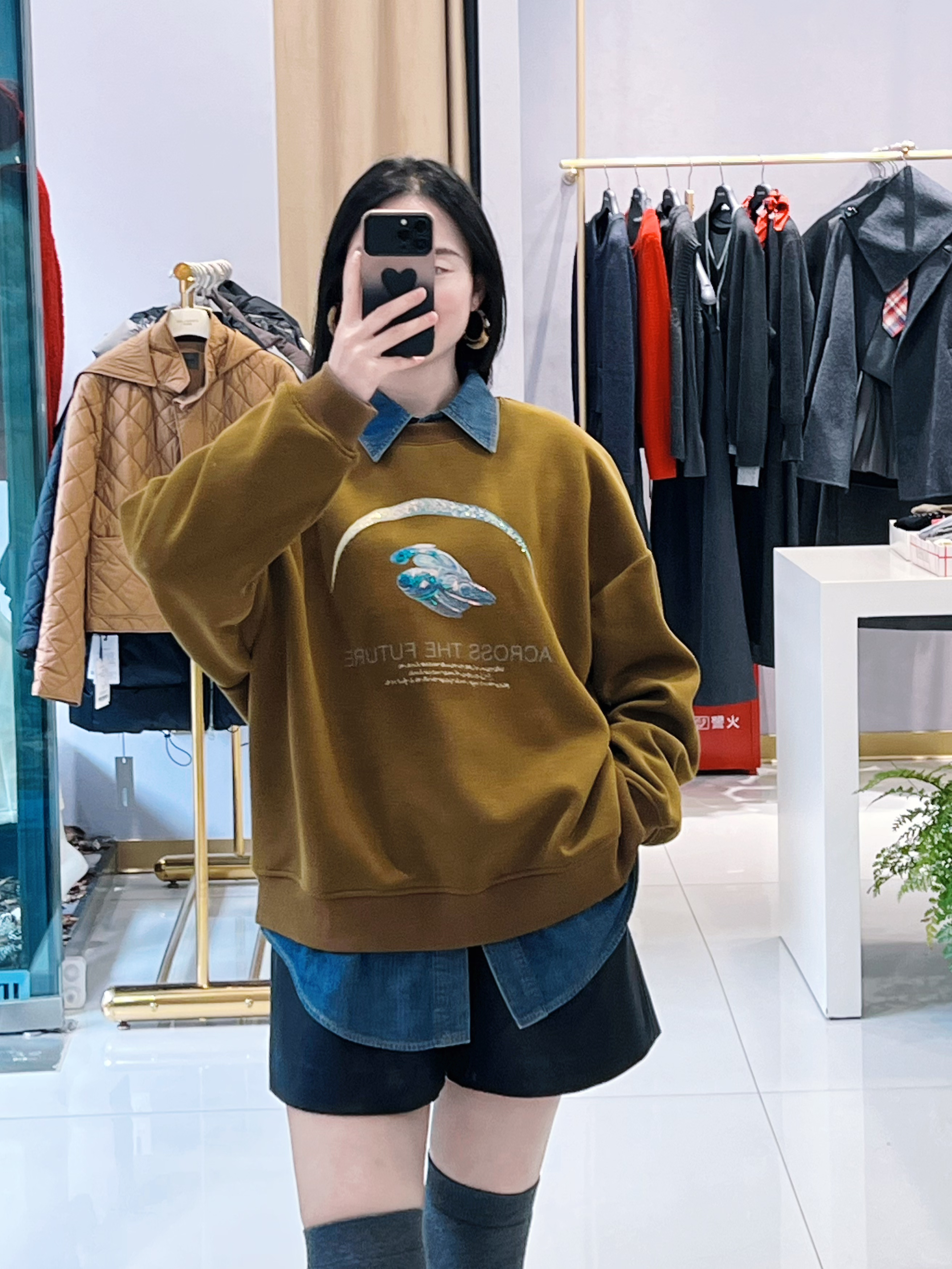 韩系宽松长袖连帽加绒加厚秋冬百搭卫衣